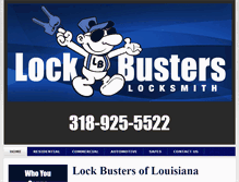 Tablet Screenshot of lockbustersla.com